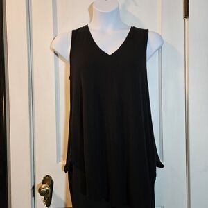 Apt. 9 Essentials Tunic Tank Black - Size Large